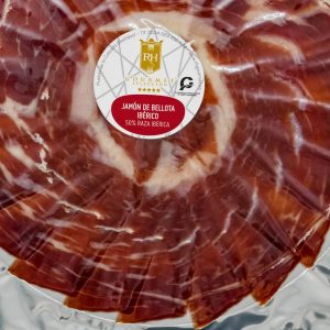 Jamón de Bellota Ibérico 50% Raza Ibérica Corte a Cuchillo, sobres 100g